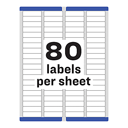 Avery® Easy Peel® Return Address Labels, AVE18167, 1/2
