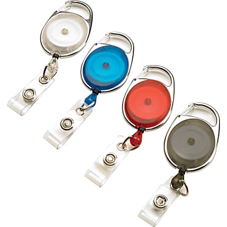 Swingline GBC Carabiner ID Badge Reel - Office Depot