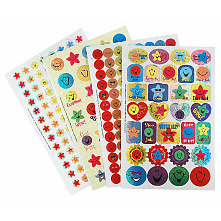 Eureka Back to School Classroom Supplies Large Smiley Face  Sticker Book, 192 pcs : Academic Awards And Incentives Supplies : Office  Products