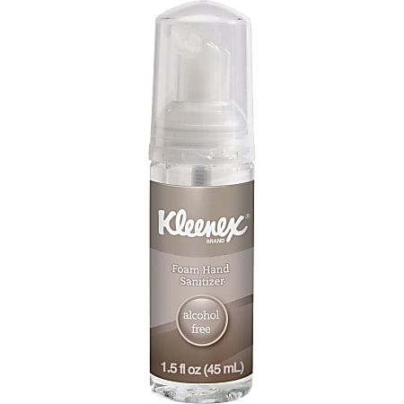 Kleenex 1.5oz Alcohol-free Foam Sanitizer - 1.50 oz - Kill Germs - Hand, Skin - Clear - 1 Each - 34136EA