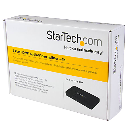 Startech .com HDMI Splitter 1 In 2 Out1080p2 PortUSB-PoweredHDMI