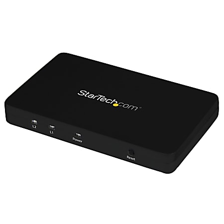 StarTech.com HDMI Splitter 1 In 2 Out - 4k 30Hz - 2 Port - Aluminum - HDMI Multi Port - HDMI Audio Splitter - ST122HD4K