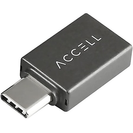 Accell Nano - USB-C to USB-A 3.1 Gen 2 10Gbps Adapter - 2 Pack - 1 x Type C USB 3.1 (Gen 2) USB Male - 1 x Type A USB 3.1 (Gen 2) USB Female