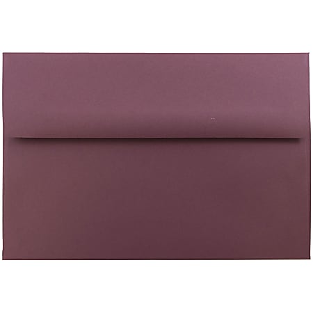 JAM Paper® Booklet Invitation Envelopes, A8, Gummed Seal, Burgundy, Pack Of 25