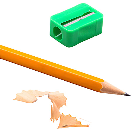 Baumgartens Standard Pencil Sharpener Single Hole ASSORTED Colors