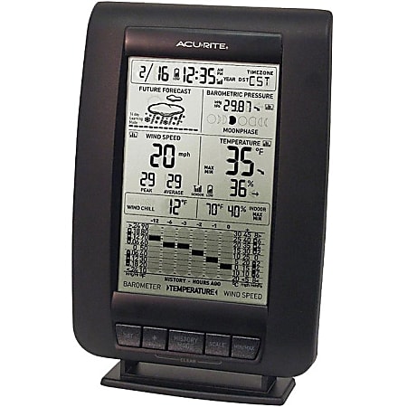 AcuRite Pro Weather Station with Wind Speed - LCD - Weather Station330 ft - Desktop, Wall Mountable