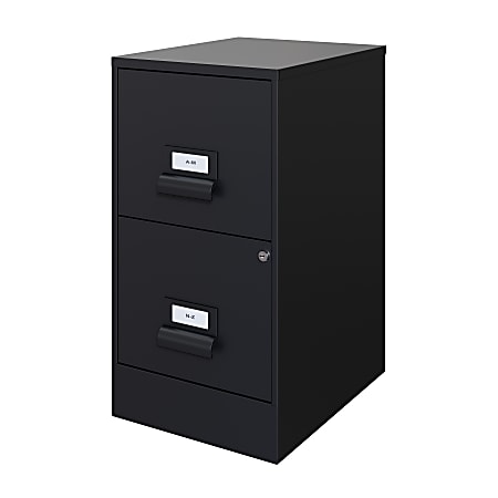 Realspace 18 D Managers 2 Drawer Vertical Letter Size File Cabinet Black ODP Business Solutions