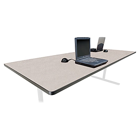 Bretford® Laminate Conference Table Top, Rectangular, 29"H x 42"W x 120"D, Nebula Gray
