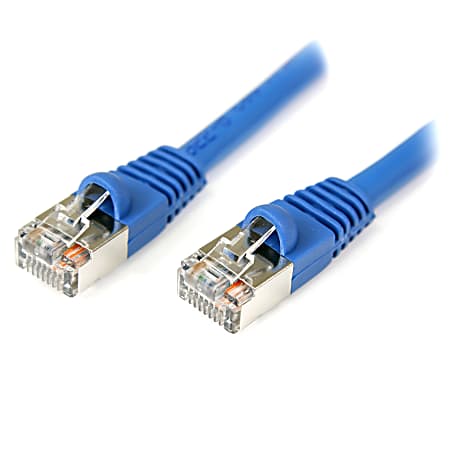 StarTech.com 50 ft Blue Shielded Snagless Cat5e Patch Cable - 50ft Cat5e Patch Cable - 50ft Cat 5e Patch Cable - S45PATCH50BL