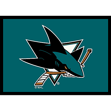 Imperial NHL Spirit Rug, 4' x 6', San Jose Sharks