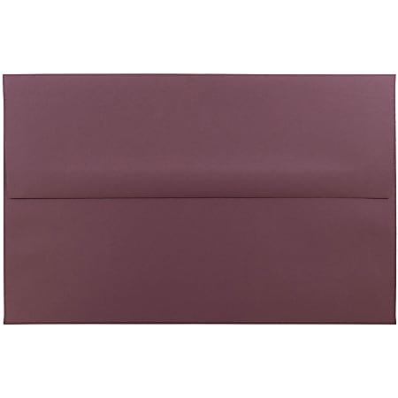 JAM Paper® Booklet Invitation Envelopes, A10, Gummed Seal, Burgundy, Pack Of 25
