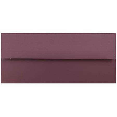 JAM PAPER #10 Business Premium Envelopes, 4 1/8 x 9 1/2, Burgundy, 25/Pack