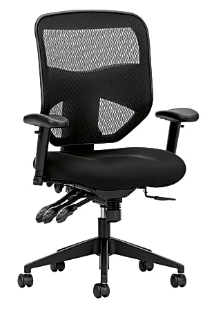HON® Prominent™ Mesh/Fabric High-Back Task Chair, Black
