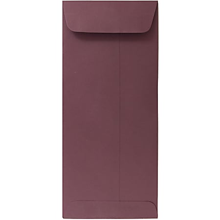JAM Paper® #10 Policy Envelopes, Gummed Seal, Burgundy, Pack Of 25