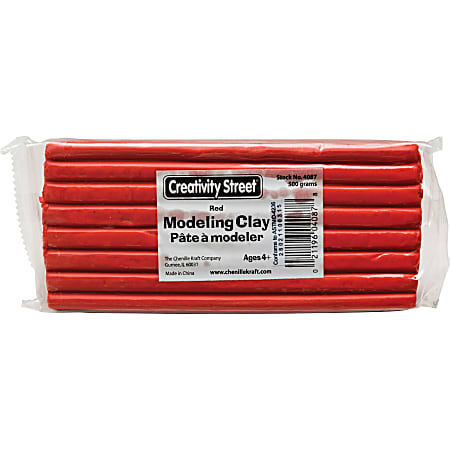 Creativity Street Extruded Modeling Clay - Art, Craft - 1 Pack - Red