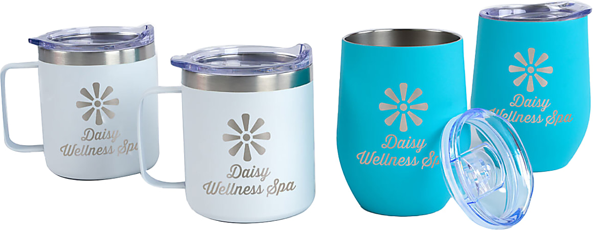 Custom Café Mug And Cruise Tumbler Sets, Pack Of 2 Sets