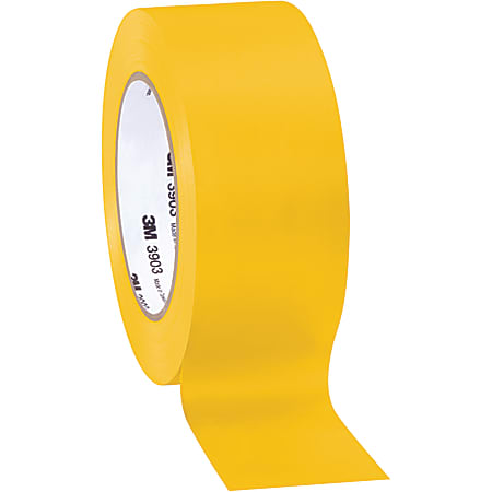 3M™ 3903 Tartan™ Duct Tape, 3" Core, 2" x 50 Yd., Yellow, Case Of 3
