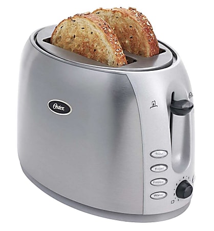 Oster® 2-Slice Wide-Slot Stainless Steel Toaster, Silver