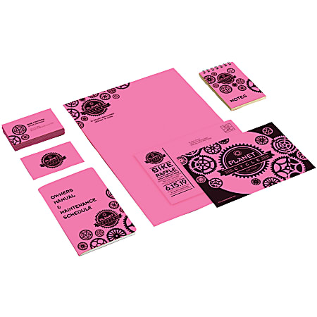 Pulsar Pink™, 8.5” x 11”, 24 lb/89 gsm, 500 Sheets, Color Paper