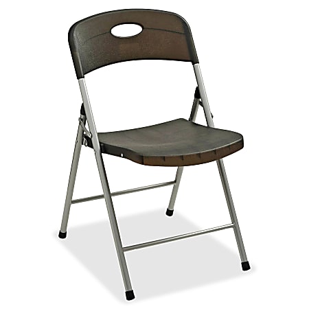 Lorell Heavy-duty Translucent Folding Chairs - Smoke Plastic Seat - Smoke Plastic Back - 4 / Carton