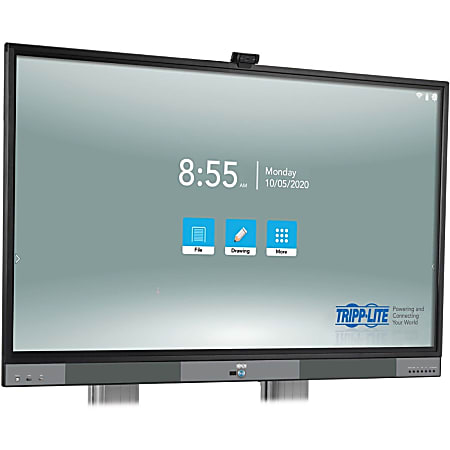 Tripp Lite Interactive Flat-Panel Touchscreen Display 4K 60Hz UHD 55in Display - 55" Class - Infrared - Multi-touch Screen - 3840 x 2160 - 4K UHD - 1.07 Billion Colors - 350 Nit - Speakers - HDMI - USB - VGA - 5 x HDMI In - Black, Silver