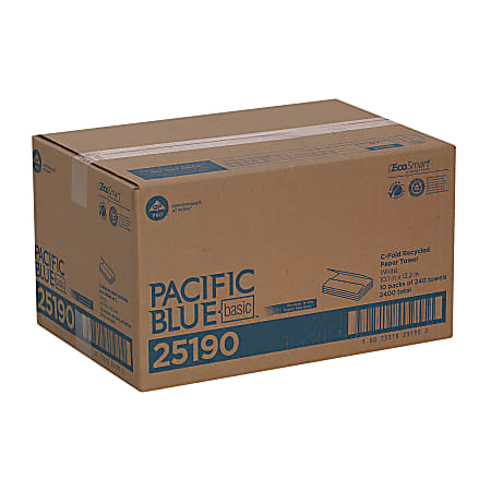 Pacific Blue Basic by GP PRO 1 Ply C Fold Paper Towels 10.1 X 12.7 ...