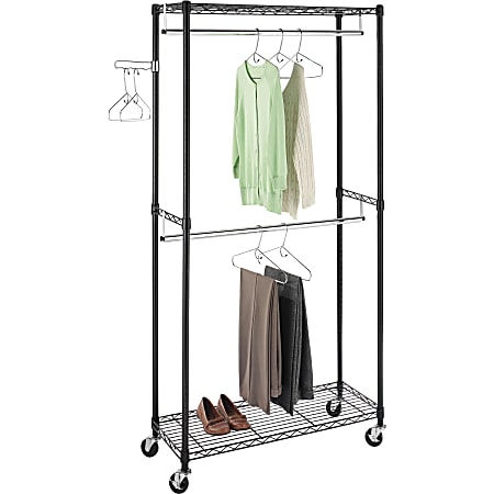 Whitmor Metal Double Rod & 5-Shelf Closet Organizer