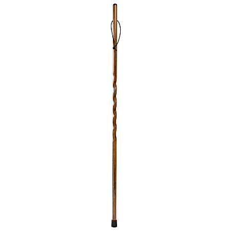 Brazos Walking Sticks™ Twisted Trekker Oak Walking Stick, 58", Brown