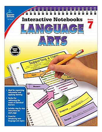 Carson-Dellosa Interactive Language Arts Notebook, Grade 7