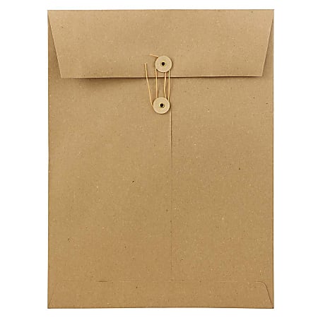  STP22290  Staples - Enveloppes kraft pour catalogue avec  fermeture QuickStrip, 9 x 12 po, 24 lb, brun, boîte de 100