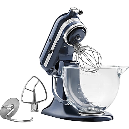 KitchenAid 5-qt Artisan 325W Tilt-Head Stand Mixer with Glass Bowl 