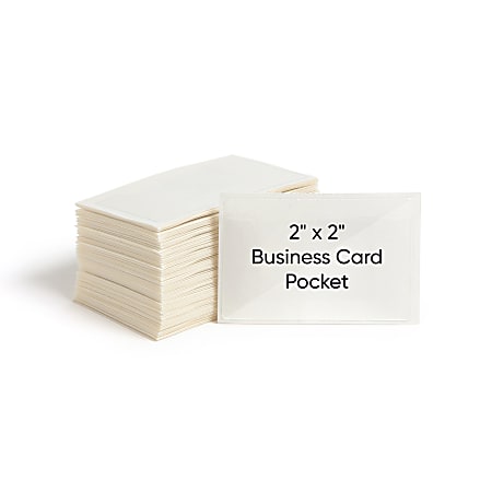 Smead Self-Adhesive Pockets - Clear - Poly - 100 / Box
