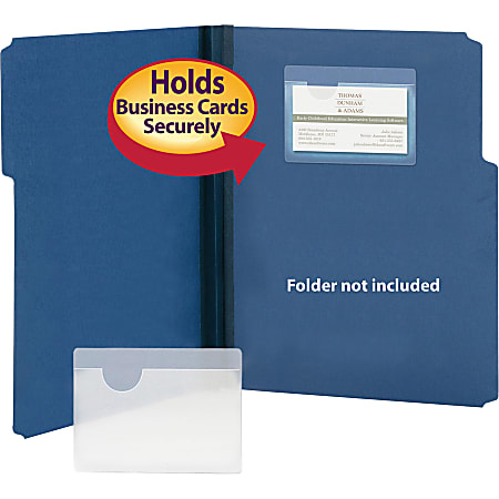  100 Pack Top Load 4x6 Photo Sleeves with Adhesive, Index Card  Holder for Office Supplies, Clear Label Pockets for Small Business : Office  Products