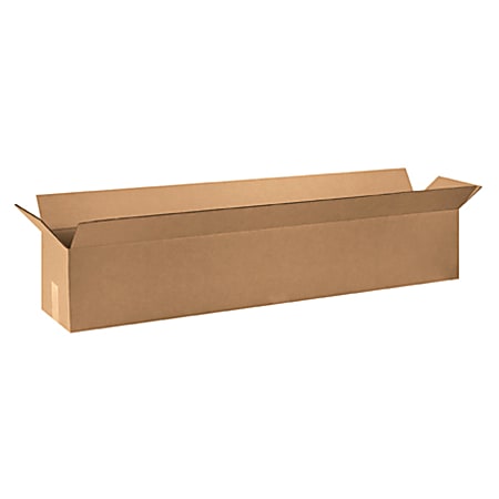 Partners Brand Long Corrugated Boxes 48" x 6" x 6", Bundle of 25