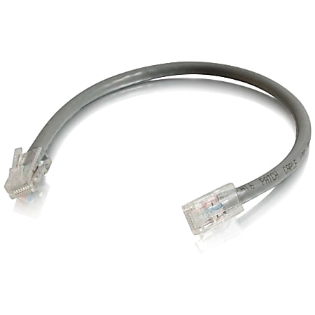 C2G 6in Cat6 Non-Booted Unshielded (UTP) Network Patch Cable - Gray - Slim Category 6 for Network Device - RJ-45 Male - RJ-45 Male - 6in - Gray