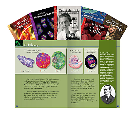 Teacher Created Materials Cellular Biology Book Set, Grades 6 - 8, Set Of 6 Books