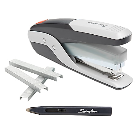 Swingline® Quick Touch™ Full-Strip Stapler, Black/Silver