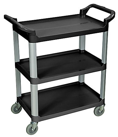 Luxor 3-Shelf Serving Cart, 36 3/4"H x 33