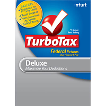 TurboTax Deluxe Fed + Efile 2012, Windows, Download Version