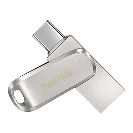 SanDisk&reg; Ultra Dual Drive Go USB-C Flash Drive, 256GB, Silver