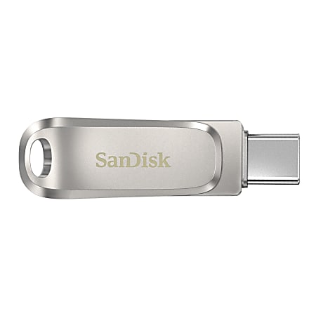 SanDisk Ultra Dual Drive Go USB C Flash Drive 256GB Silver - Office Depot