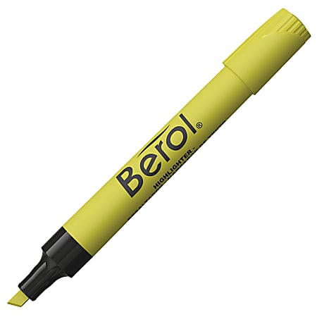 Berol® by Eberhard Faber® 4009® Highlighters, Fluorescent Yellow, Box Of 12