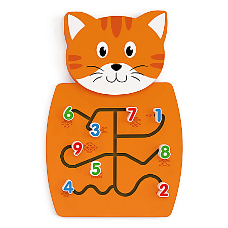 Learning Advantage Activity Wall Panel, Toddler Activity Center, 14.25"L x 21.75"H x 1.25"D, Cat