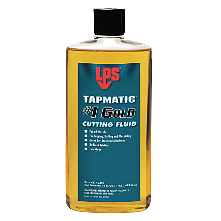LPS Tapmatic #1 Gold Cutting Fluids, 16 fl oz, Bottle