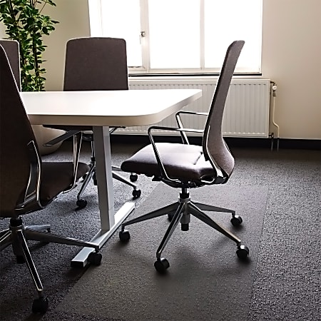 Floortex® Advantagemat® Vinyl Rectangular Chair Mat for Carpets up to 1/4", 48" x 118", Clear, FR1130025EV