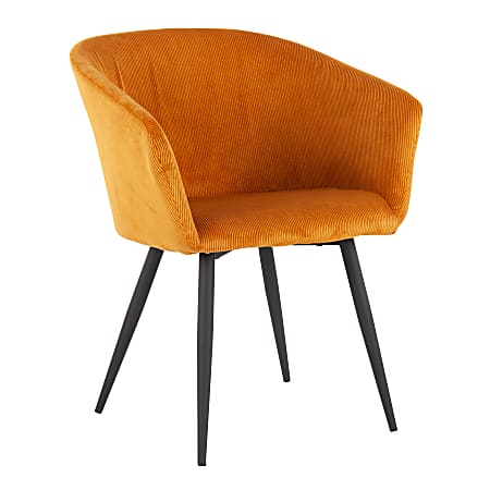 LumiSource Corazza Contemporary Accent Chair, Black/Yellow