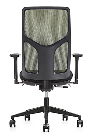 WorkPro 4000 Series Multifunction Ergonomic MeshFabric High Back Executive Chair Olive GreenBlack BIFMA Compliant Office Depot