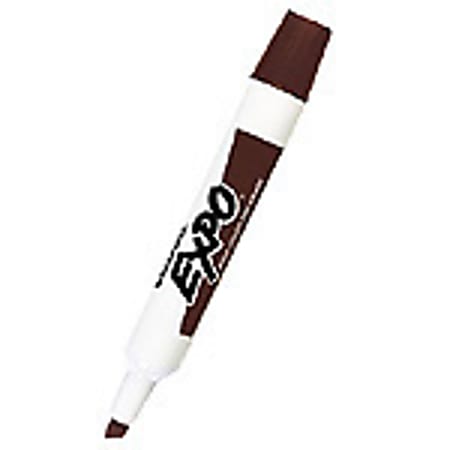 EXPO® Chisel-Tip Dry-Erase Markers, Brown, Pack Of 12