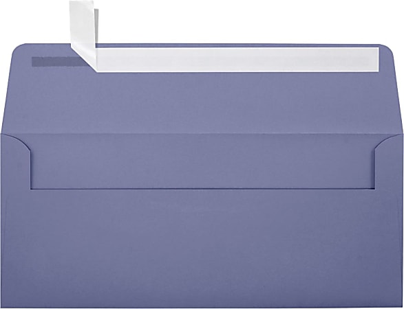 JAM PAPER #10 Business Premium Envelopes with Peel and Seal Closure, 4 1/8 x 9 1/2, Dark Purple, 25/Pack