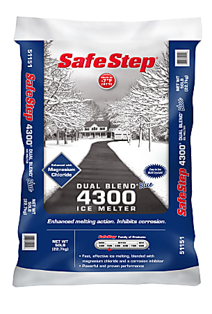 Safe Step 4300 Dual Blend Ice Melt, 50 Lb, Pallet Of 49